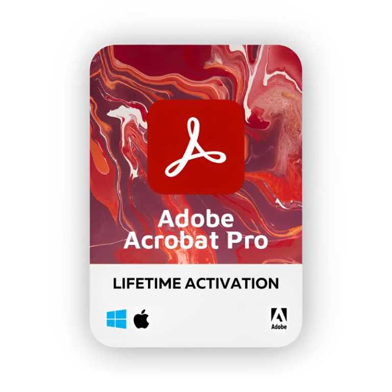Adobe Acrobat Pro: Ліцензія, повний функціонал PDF windows / Mac OS
