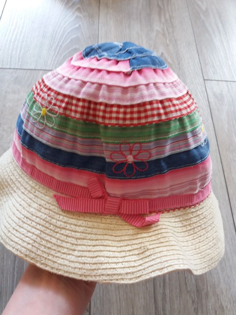Kolorowy kapelusz kapelusik na lato r.92-98