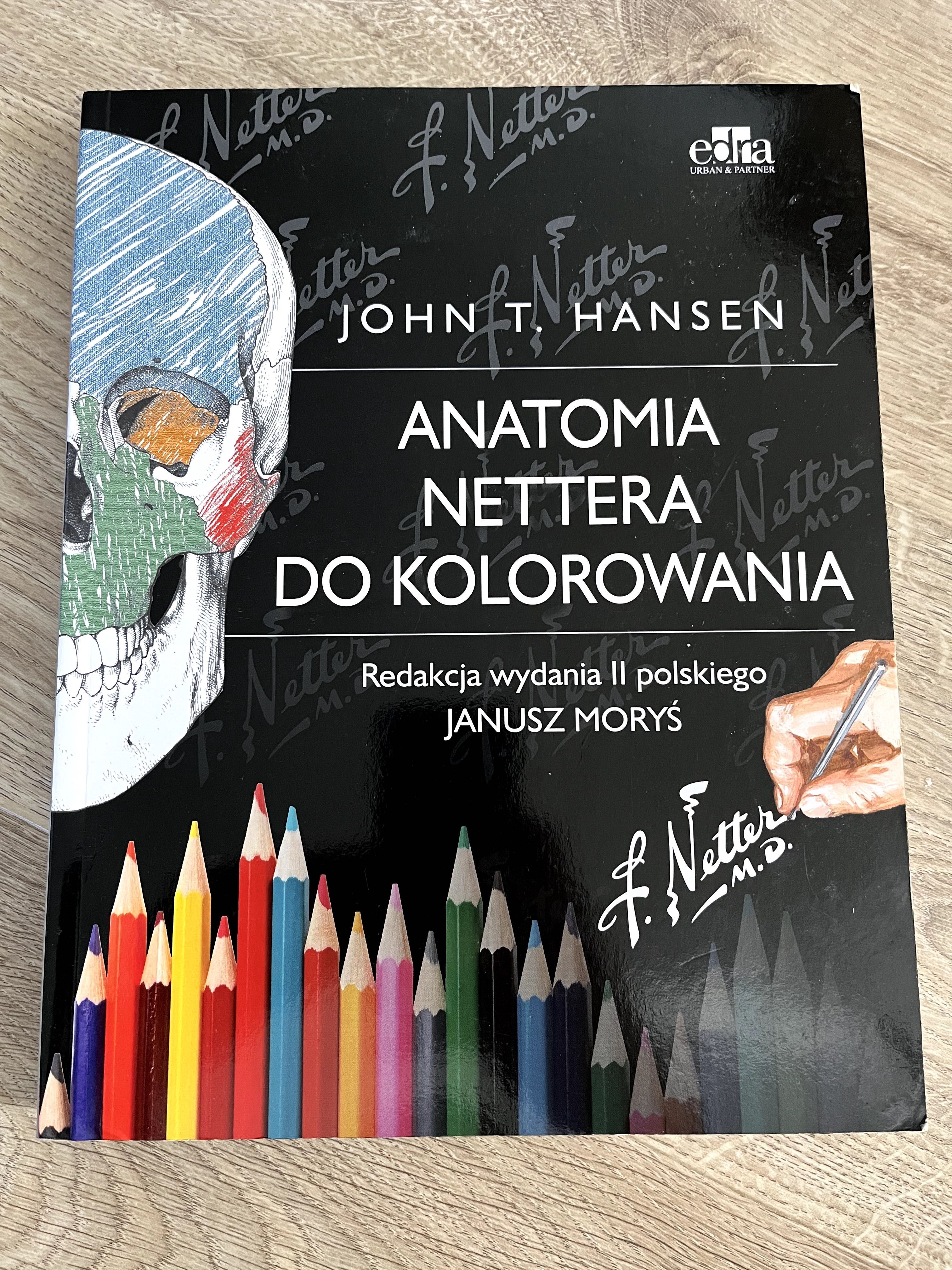 Zestaw Atlas Anatomii Człowieka, Anatomia do kolorowania Netter