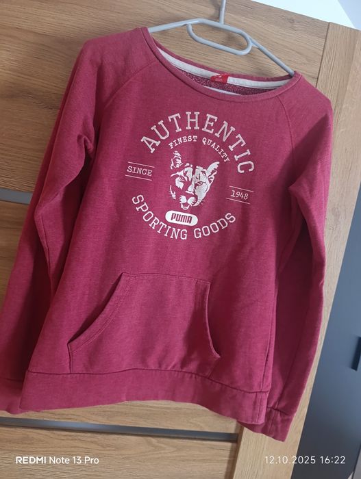 Różowa damska bluza Puma, kieszenie, sportowa, lekka, bluzka, S, M