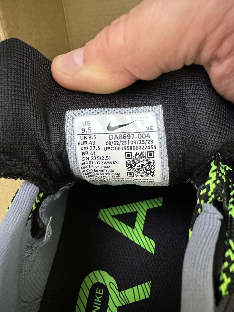 Оригінал NIKE PEGASUS TRAIL 3 BLACK DA8697-004. (Від 26см до 29,5см)