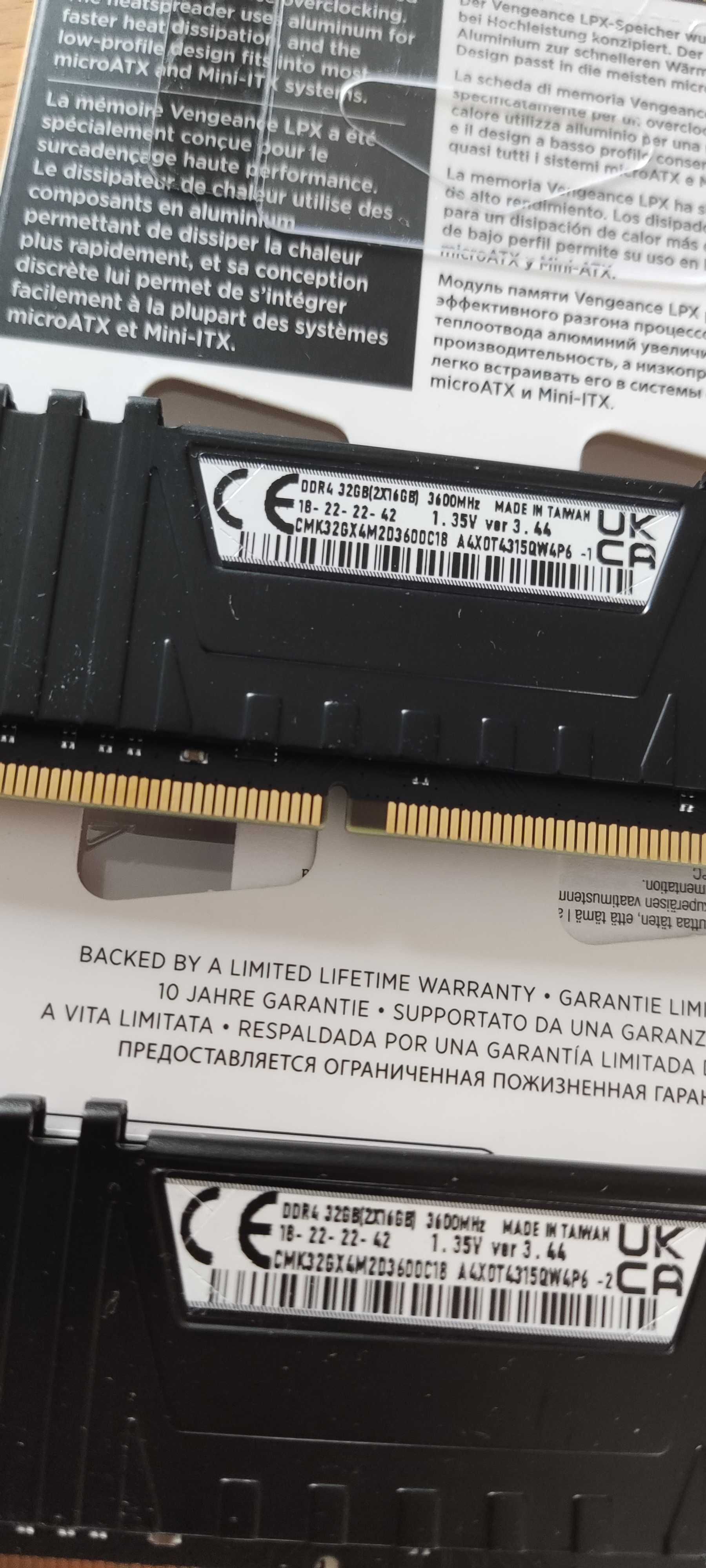 Corsair Vengeance LPX 32GB (2 x 16GB) DDR4 3600