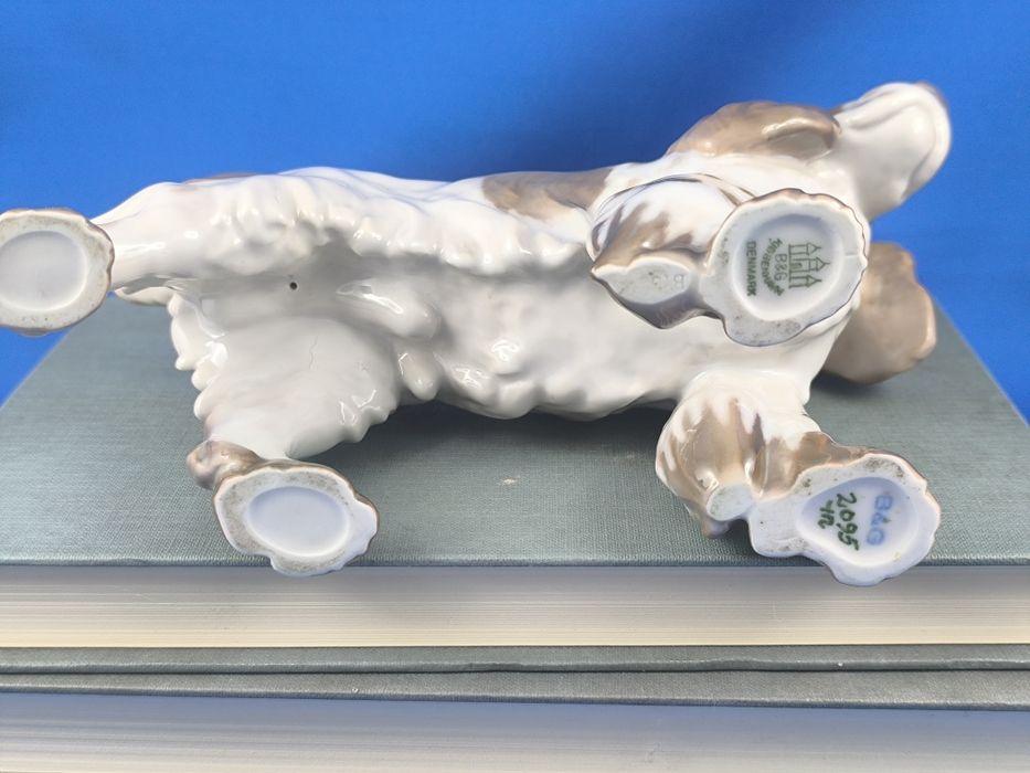 Spaniel Bing&Grondahl Kopenhaga #pies #ozdoba #dekoracja #porcelana