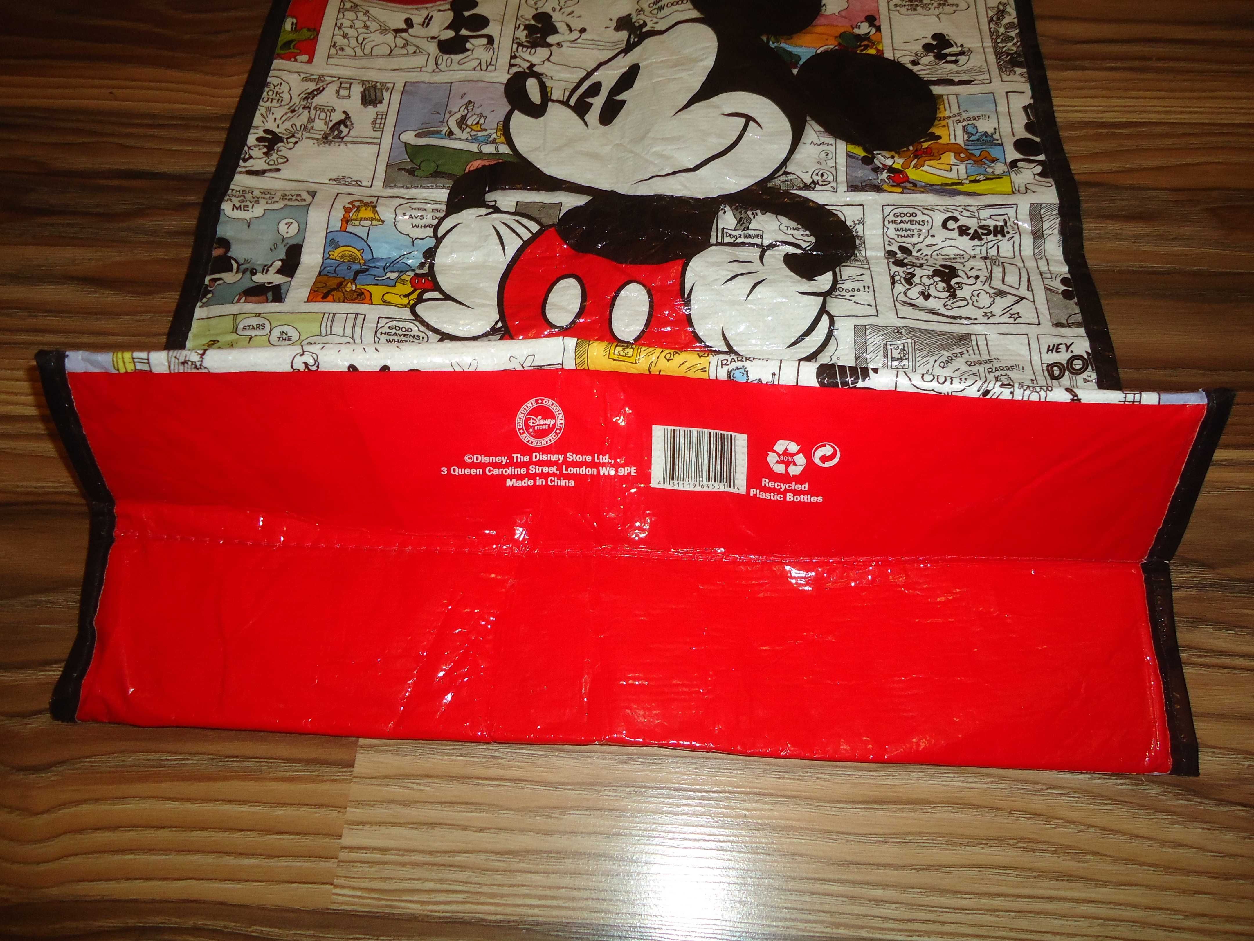 Disney Store Duża Torba Szoperka Myszka Miki Minnie 48cm x 42cm