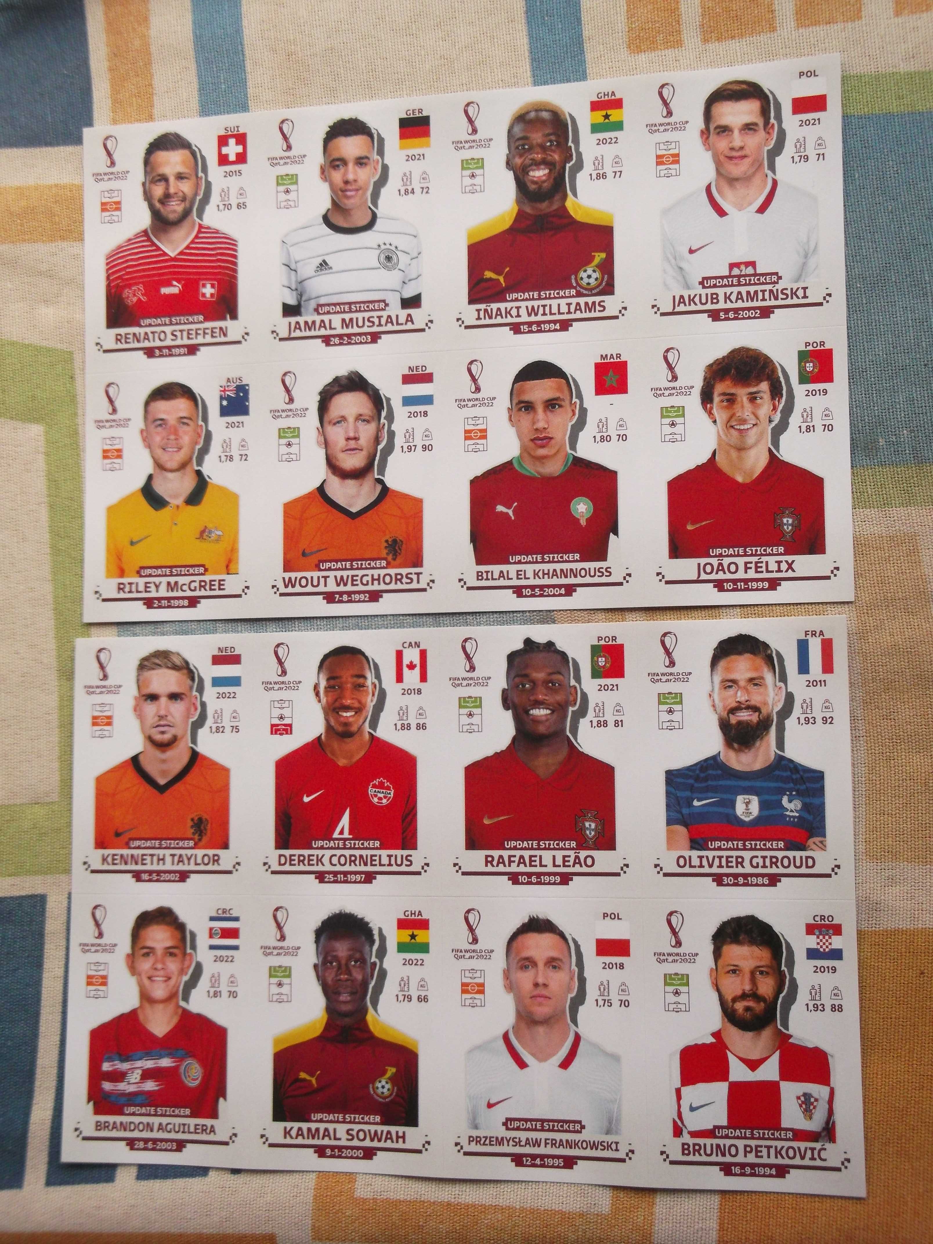 cromos do Qatar  atualizações e Extras