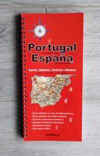 Mapa estradas completo Portugal e Espanha argolas