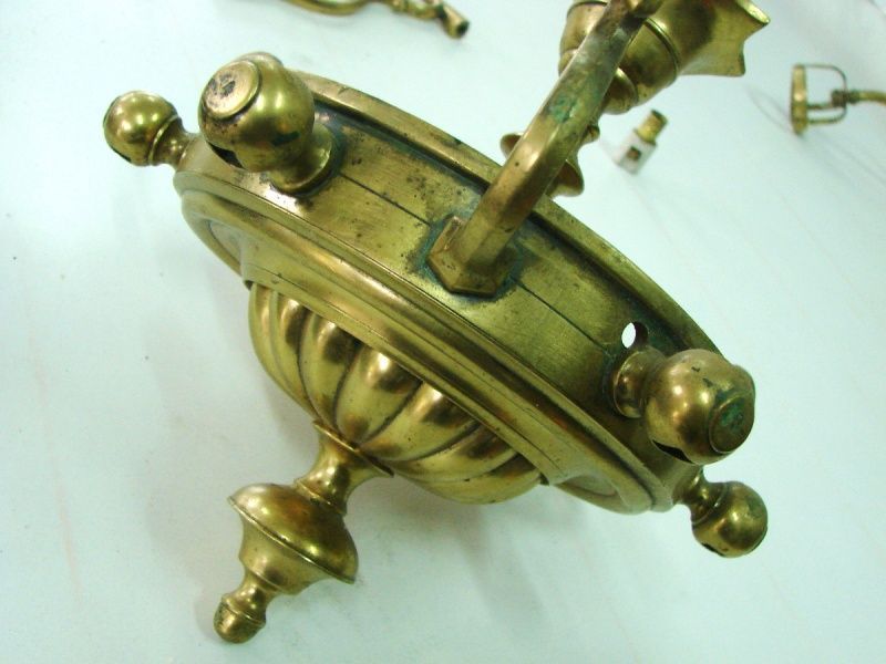 Dla koneserów !! żyrandol/lampa 6 ramion z brązu