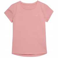 T-Shirt dziewczęcy 4F HJL22-JTSD001 różowy r.122-164