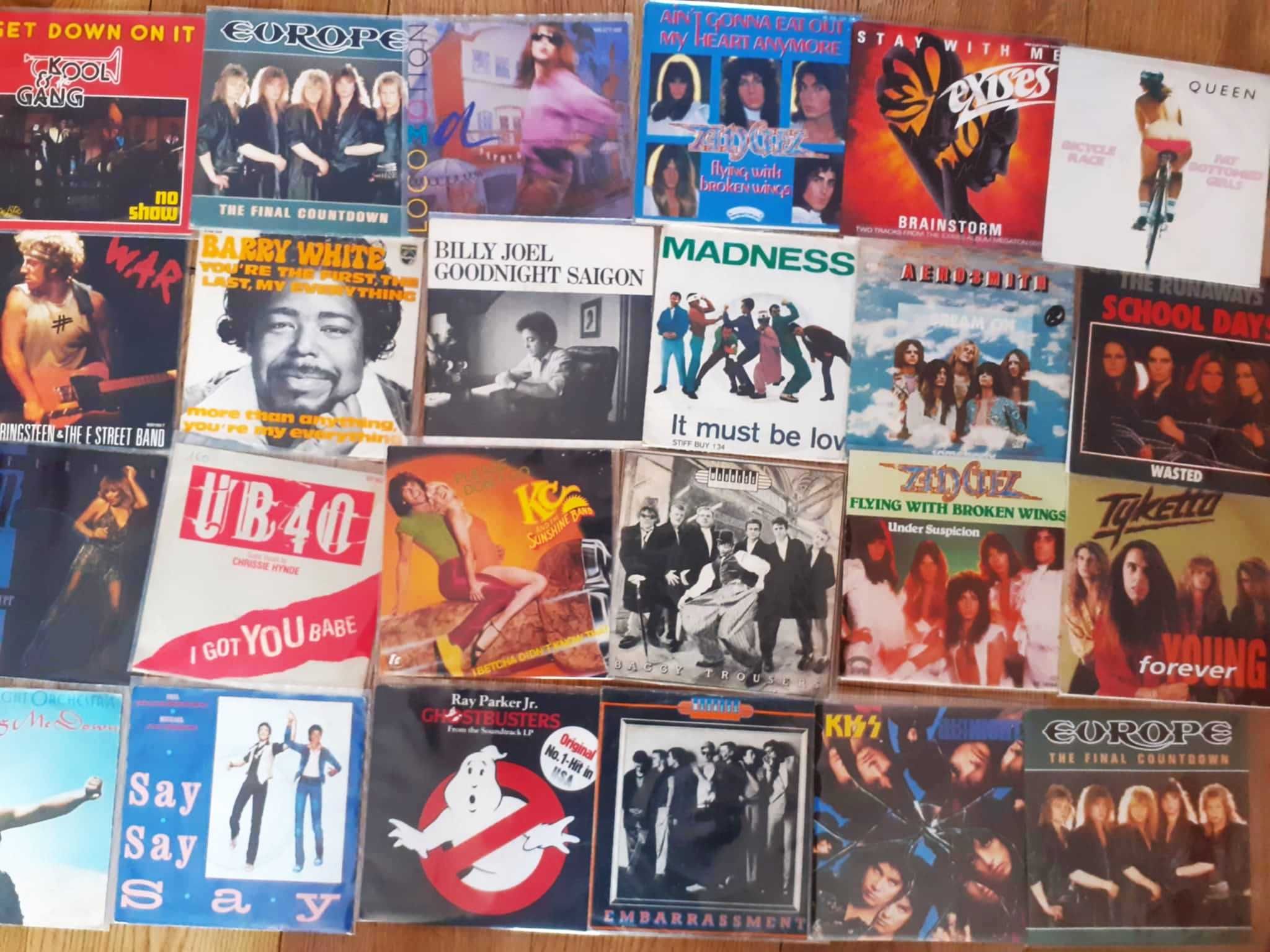 zestaw 67 singli - ROCK, POP-ROCK, POP z lat 70tych i 80tych.