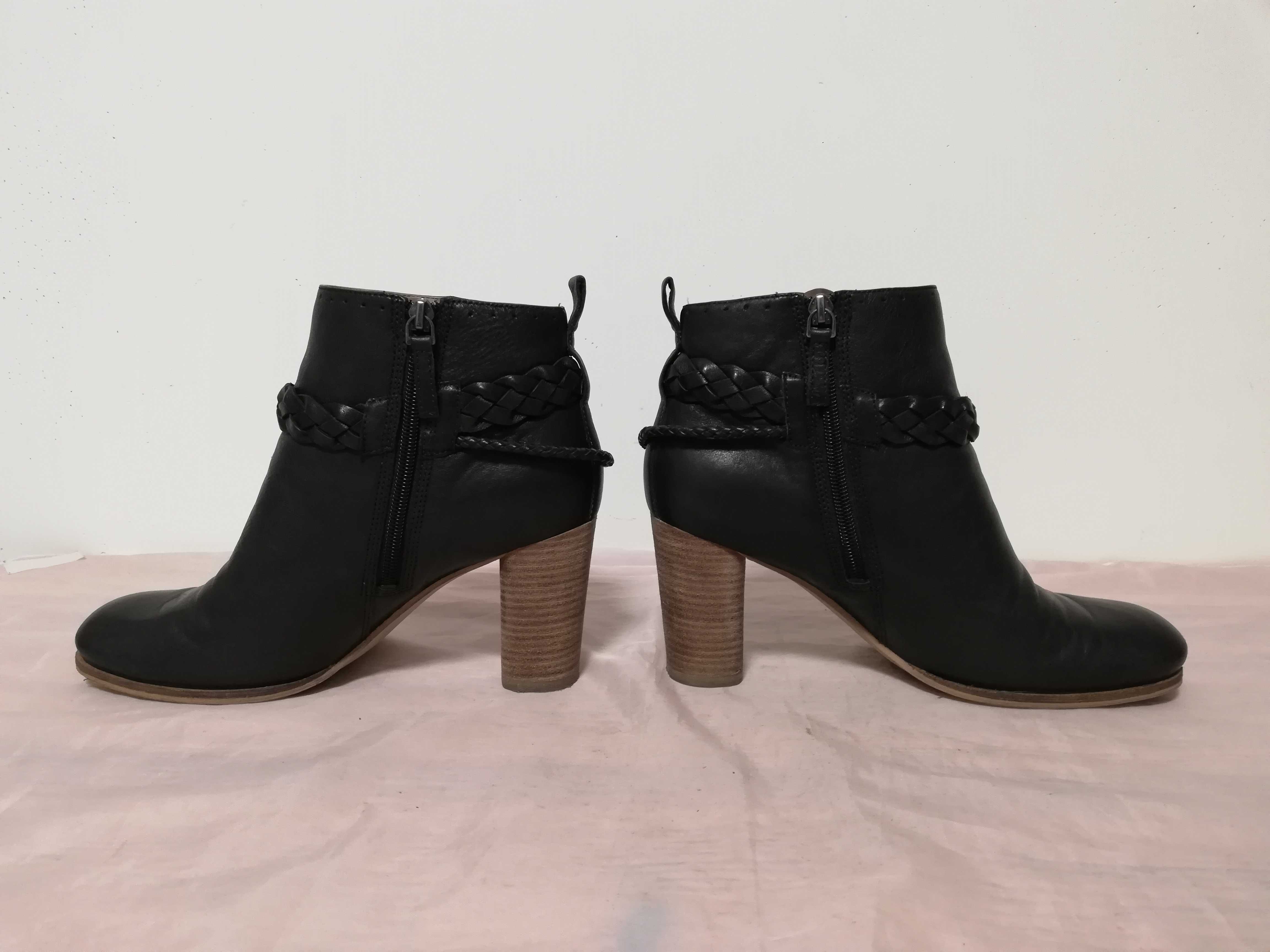Buty botki skórzane Ecco rozmiar 40 wkładka 26 cm