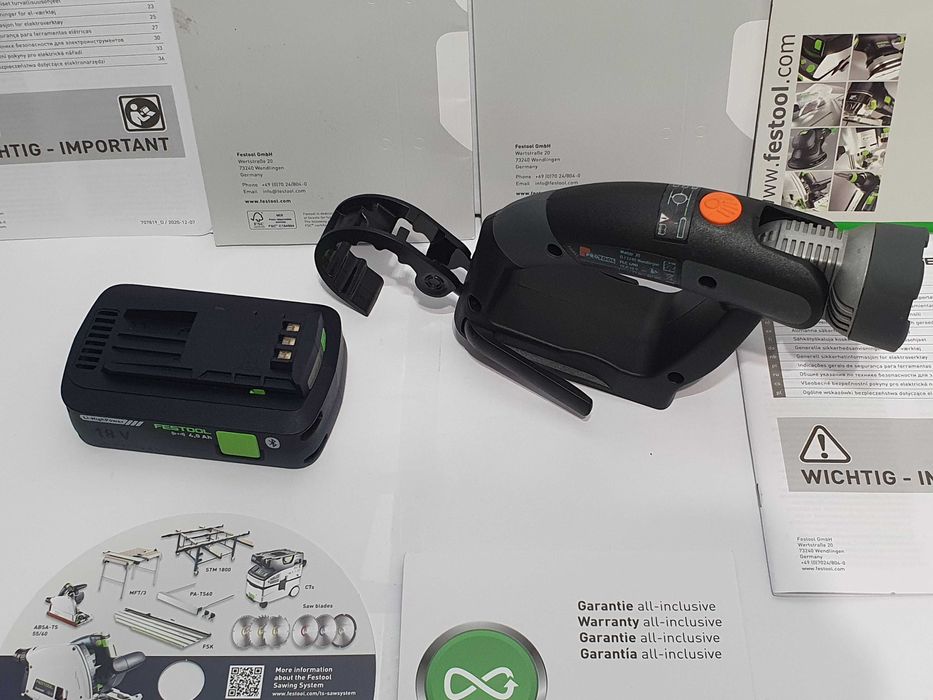 Zestaw Latarka+bateria 18v PROTOOL- FESTOOL na baterie 10,8v-12v-14,4v