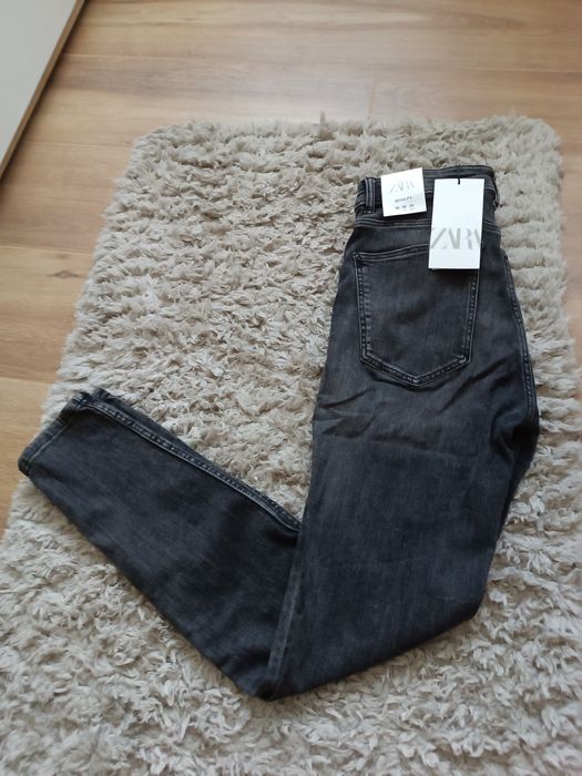 Spodnie jeansowe czarne Zara