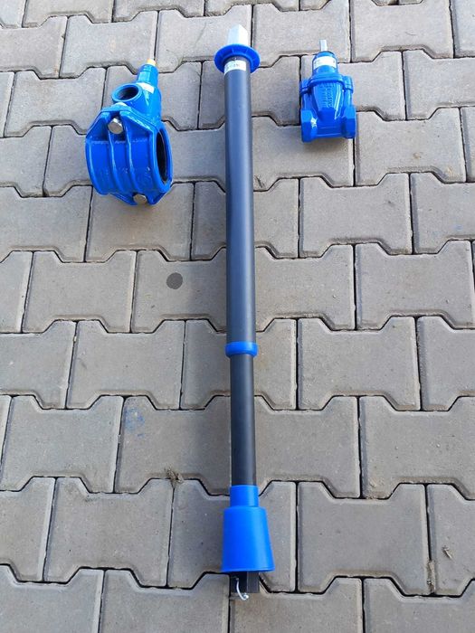 Nawiertka D90/5*4 PE/PCV 3250 + zasuwa DN32 GW/GW +obudowa teleskopowa
