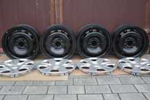 FELGI 15 nowe OEM + kołpaki Transit Fiesta Focus BMax Ka Fusion 4x108