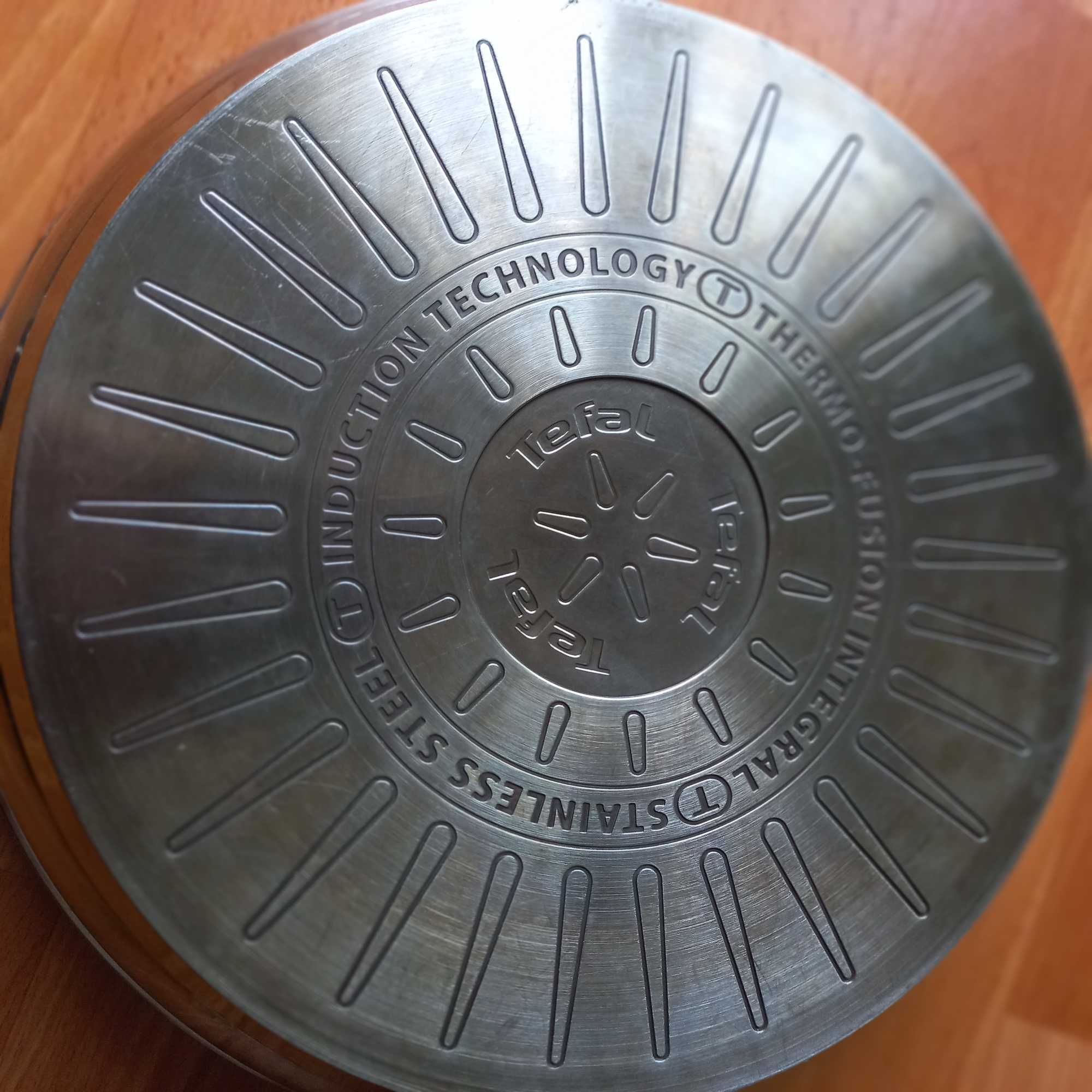 Сковородка TEFAL, диаметр 29 см, нержавейка для любых типов плит.