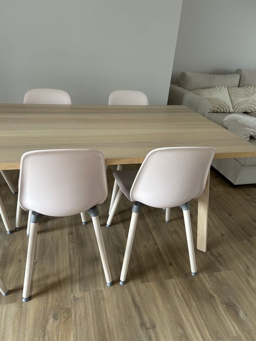 Stół i 6 krzeseł 200 cm ikea