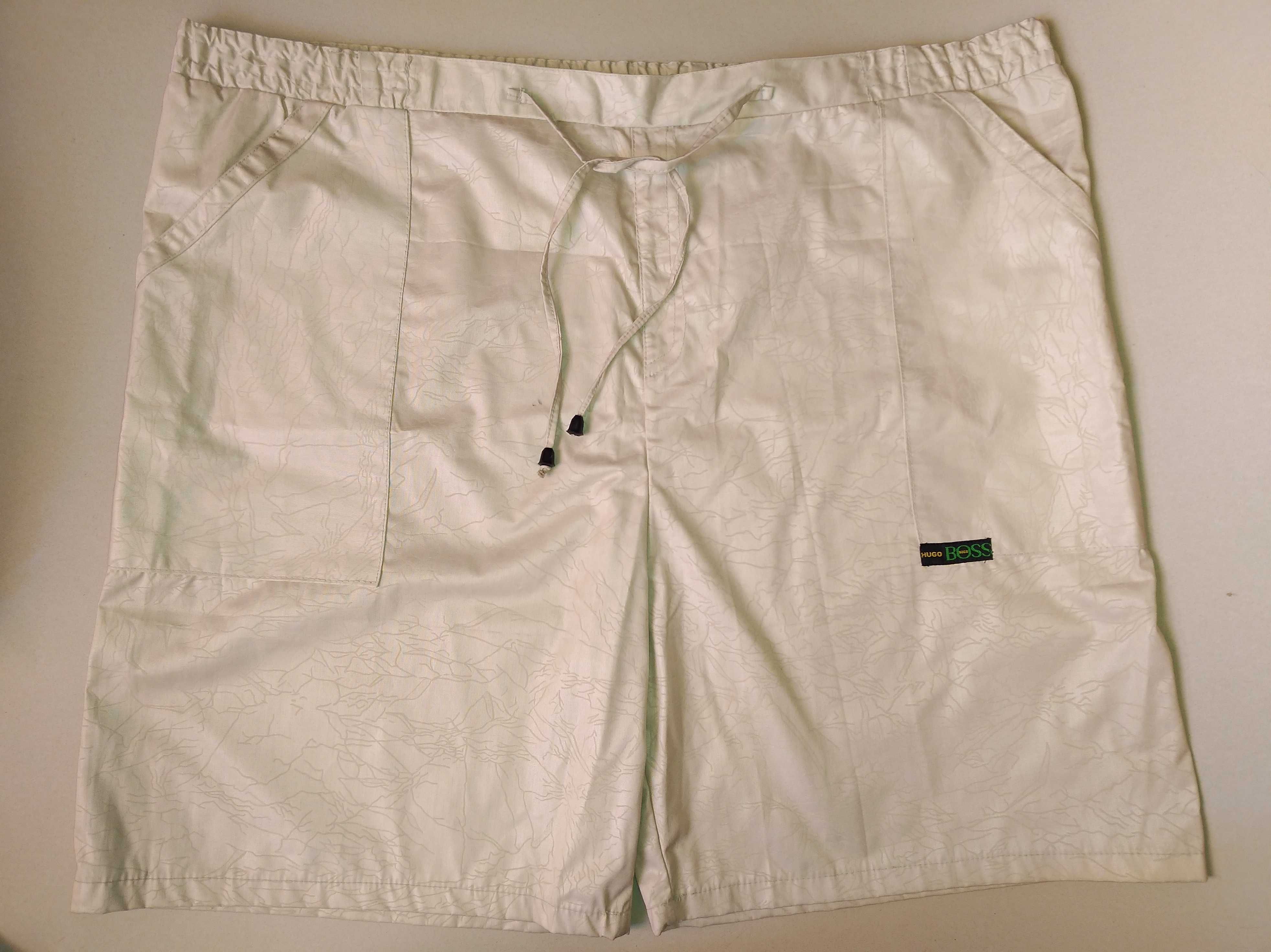 Spodenki krótkie męskie beżowe szorty duży rozmiar w pasie 60 cm XXXL