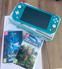 Nintendo Switch Lite - paragon, gwarancja, trzy gry.