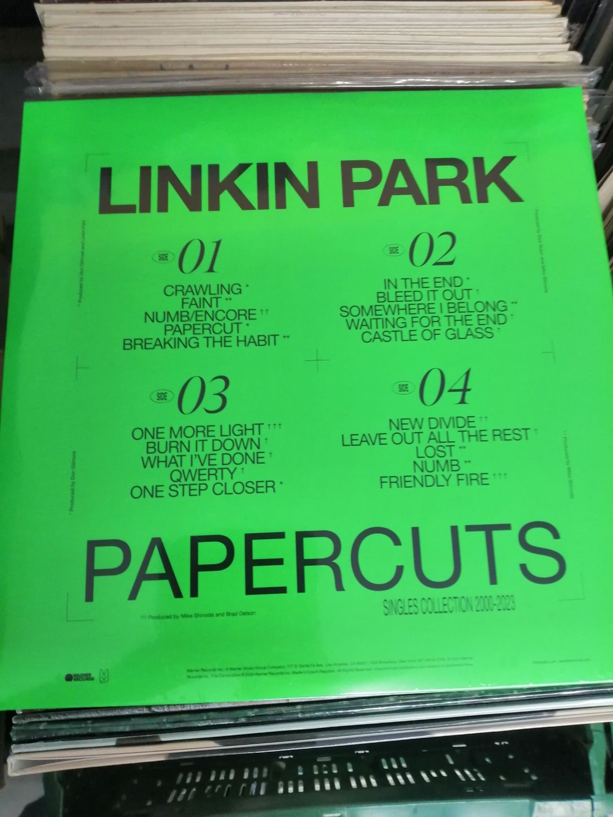 Plyta winylowa Linkin Park Singels Collection  nowa folia 2LP