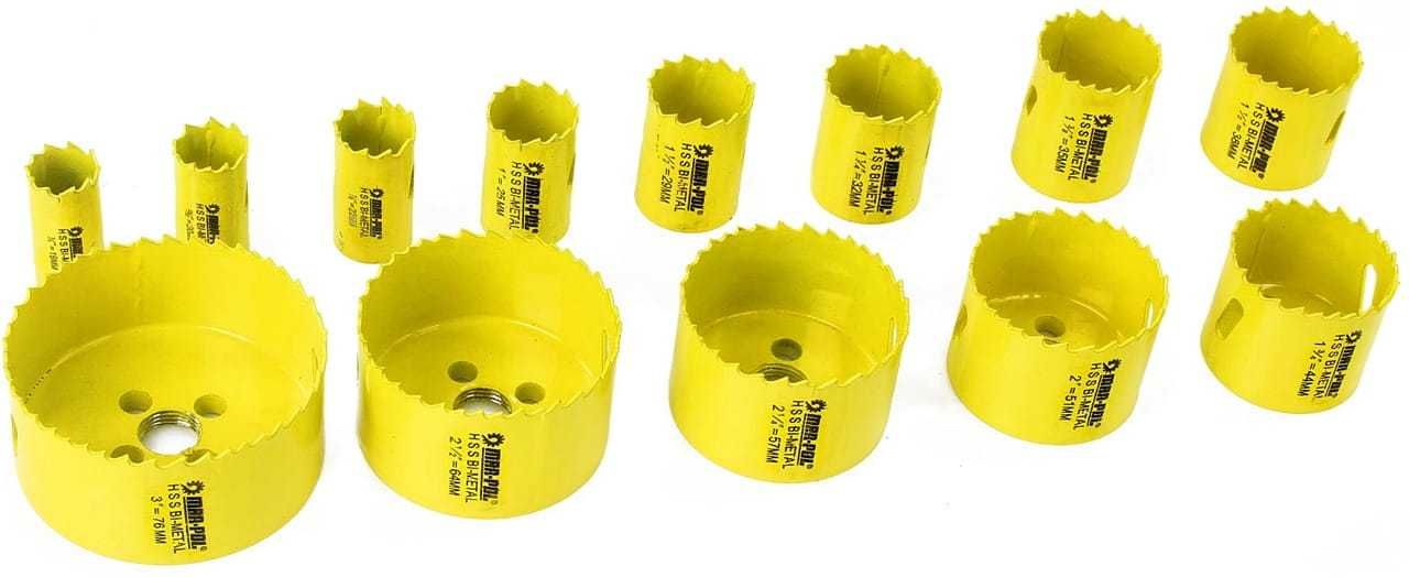 MAR-POL Otwornice Do Drewna Metalu Bimetal Zestaw Hss M22575
