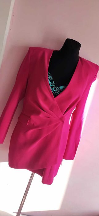 Zara Premium Marynarka- sukienka, Fuksja XL
