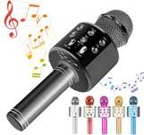 mikrofon LED do karaoke dla dzieci bezprzewodowa zabawka 3-12 lat 2340
