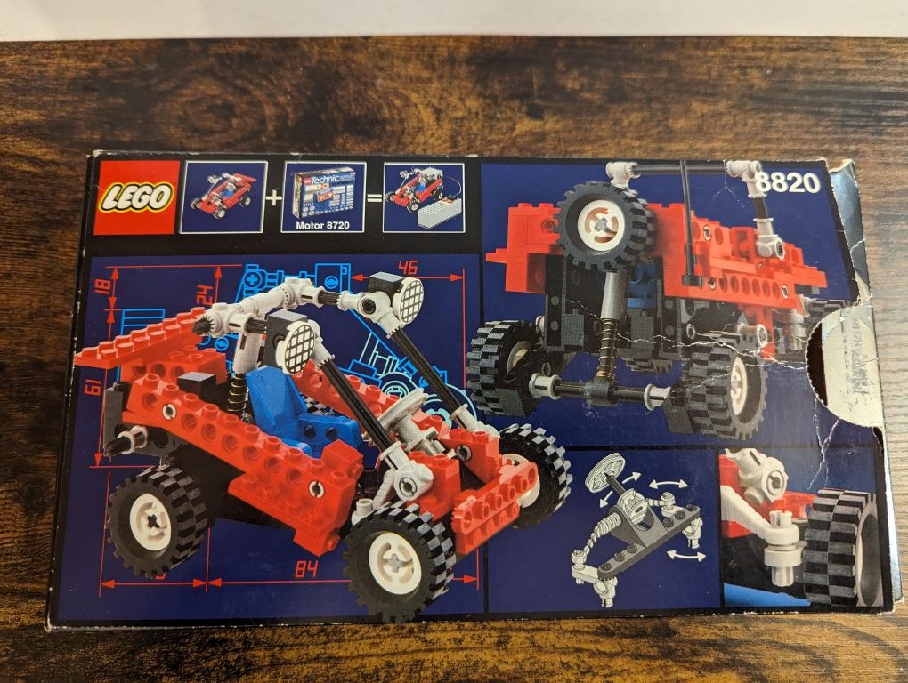 Zestaw LEGO technic 8820 pudełko i instrukcja