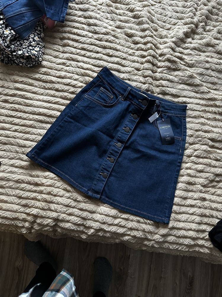 Нова джинсова спідниця uk14 M&S