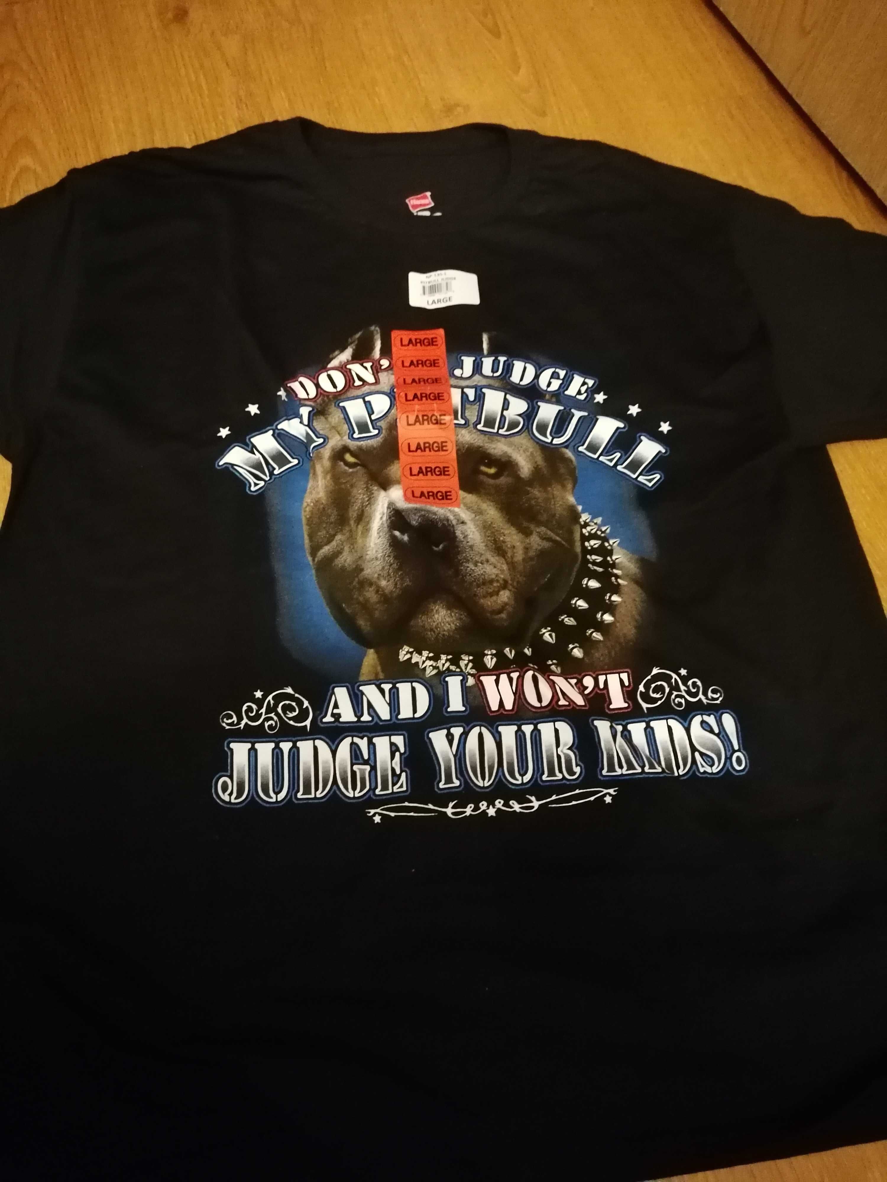 T-SHIRT Pitbull Judgde Hanes z USA - wysokiej jakości grafika M & L