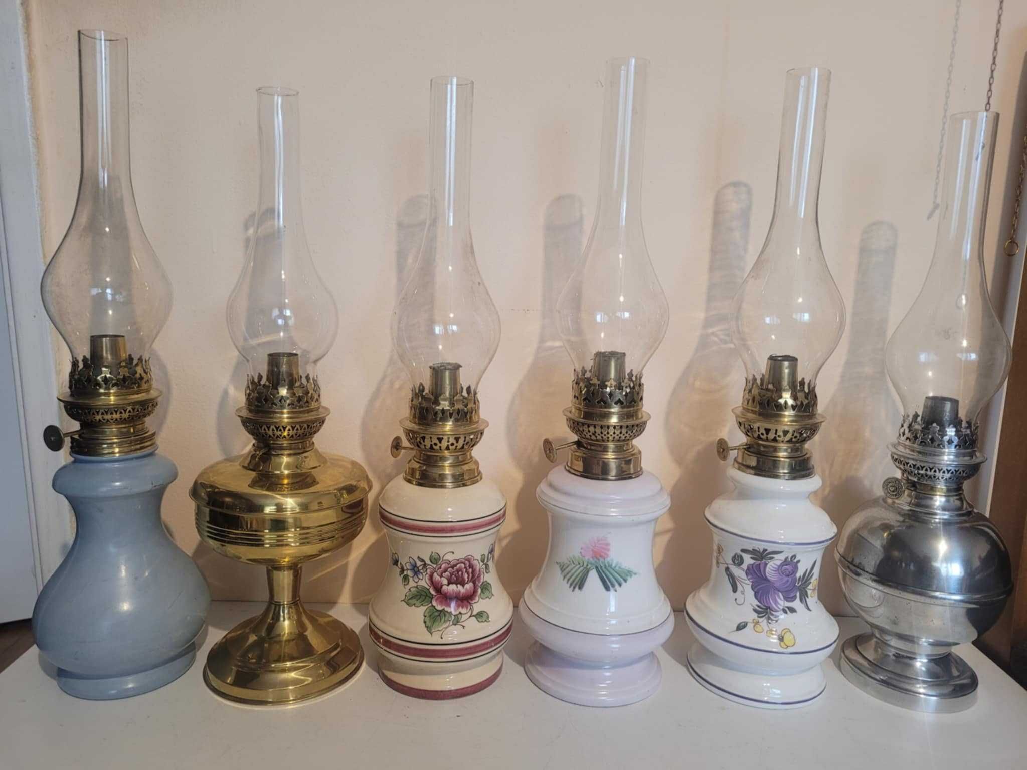 Lampy naftowe sprawne 6 sztuk
