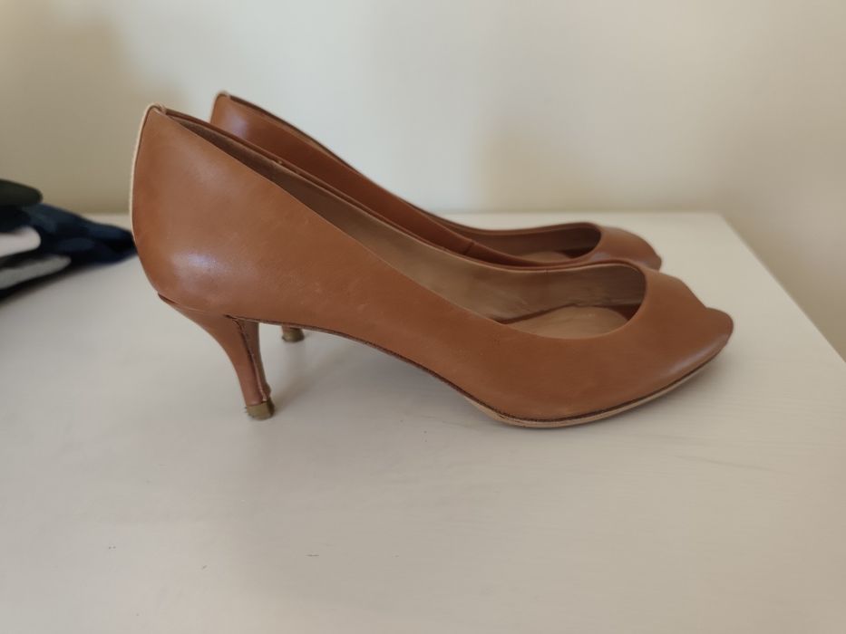 Sapatos pele Massimo Dutti