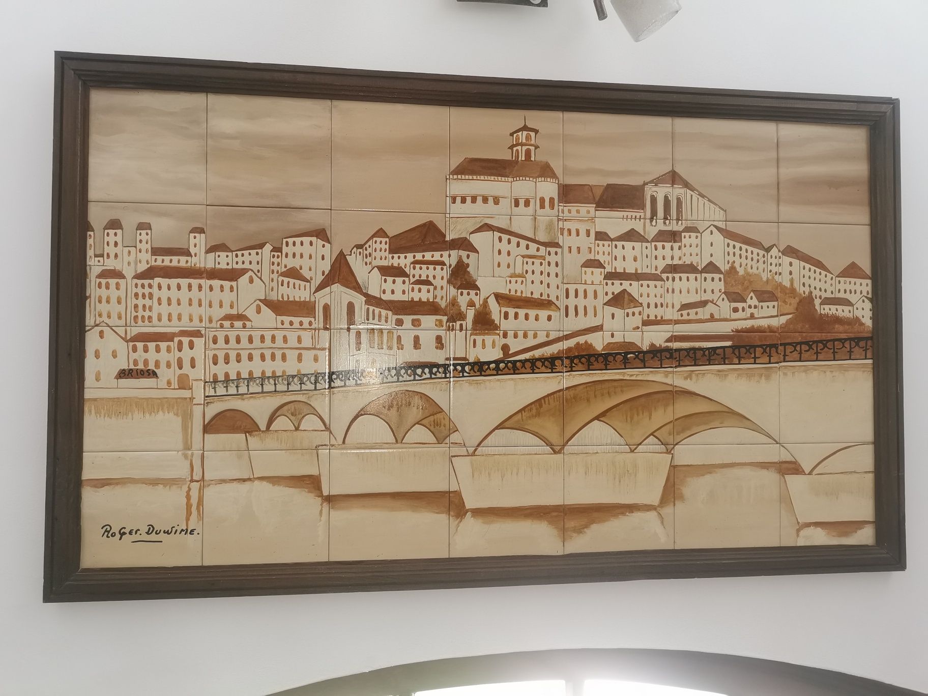 Quadro azulejo tema Coimbra