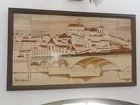 Quadro azulejo tema Coimbra