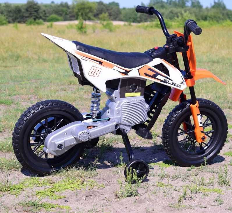 Motocykl CROSS KTM Enduro OFFROAD Elektryczny Auto AKUMULATOR 2 DZIECI