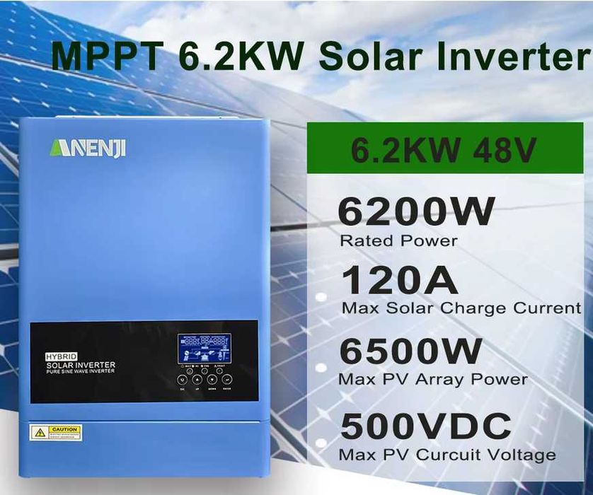 гибридный инвертор ANENJI 4000W 24V 6200W 48V