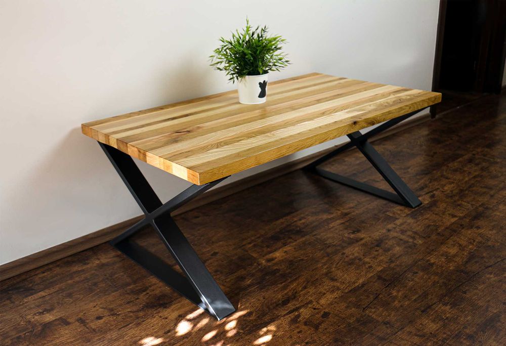 Stolik kawowy dębowy prawdziwie unikatowy NOWY!