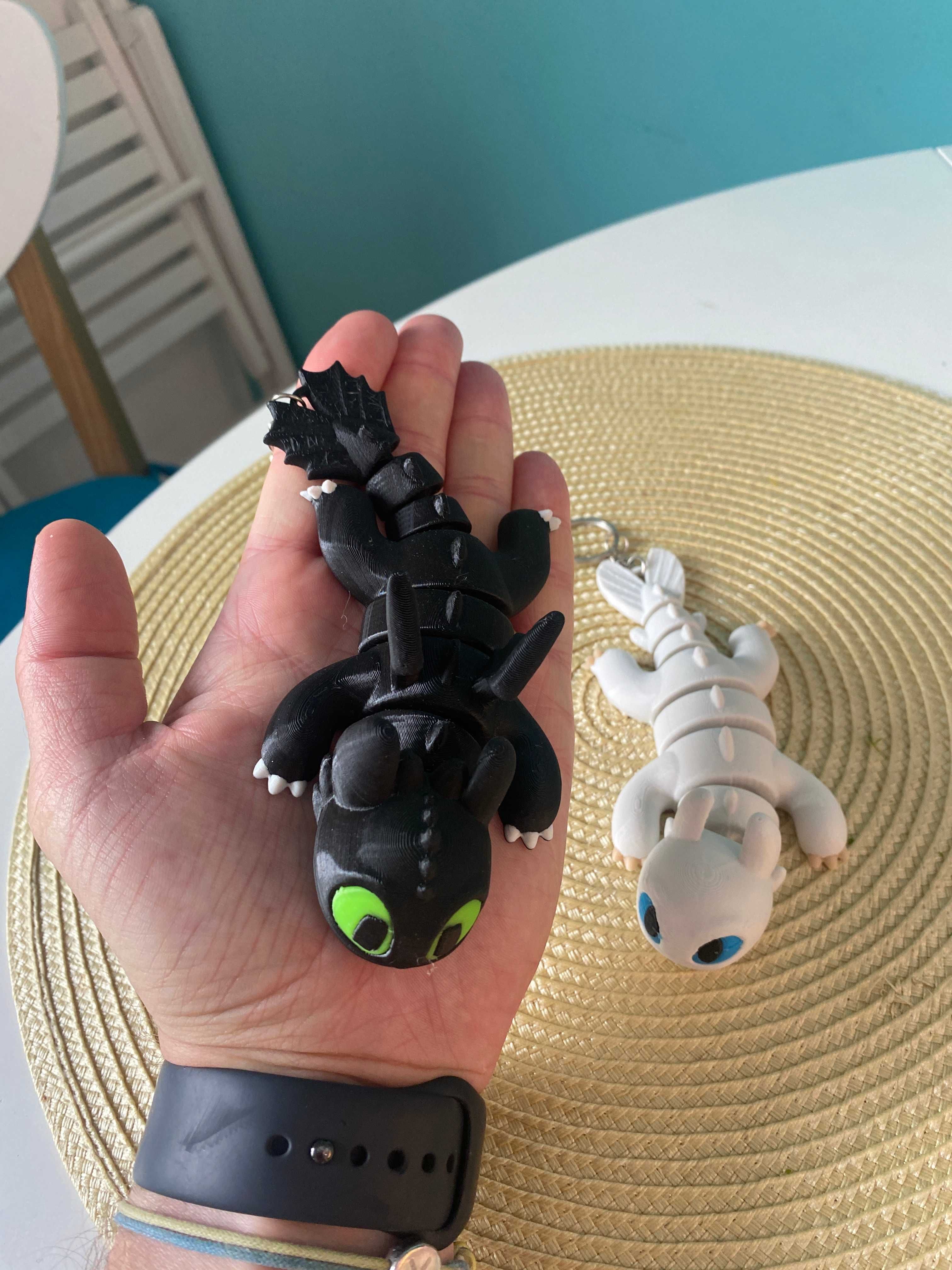 Брелок Беззубик (Toothless), Нічна Лють, Денна Лють. 3Д друк