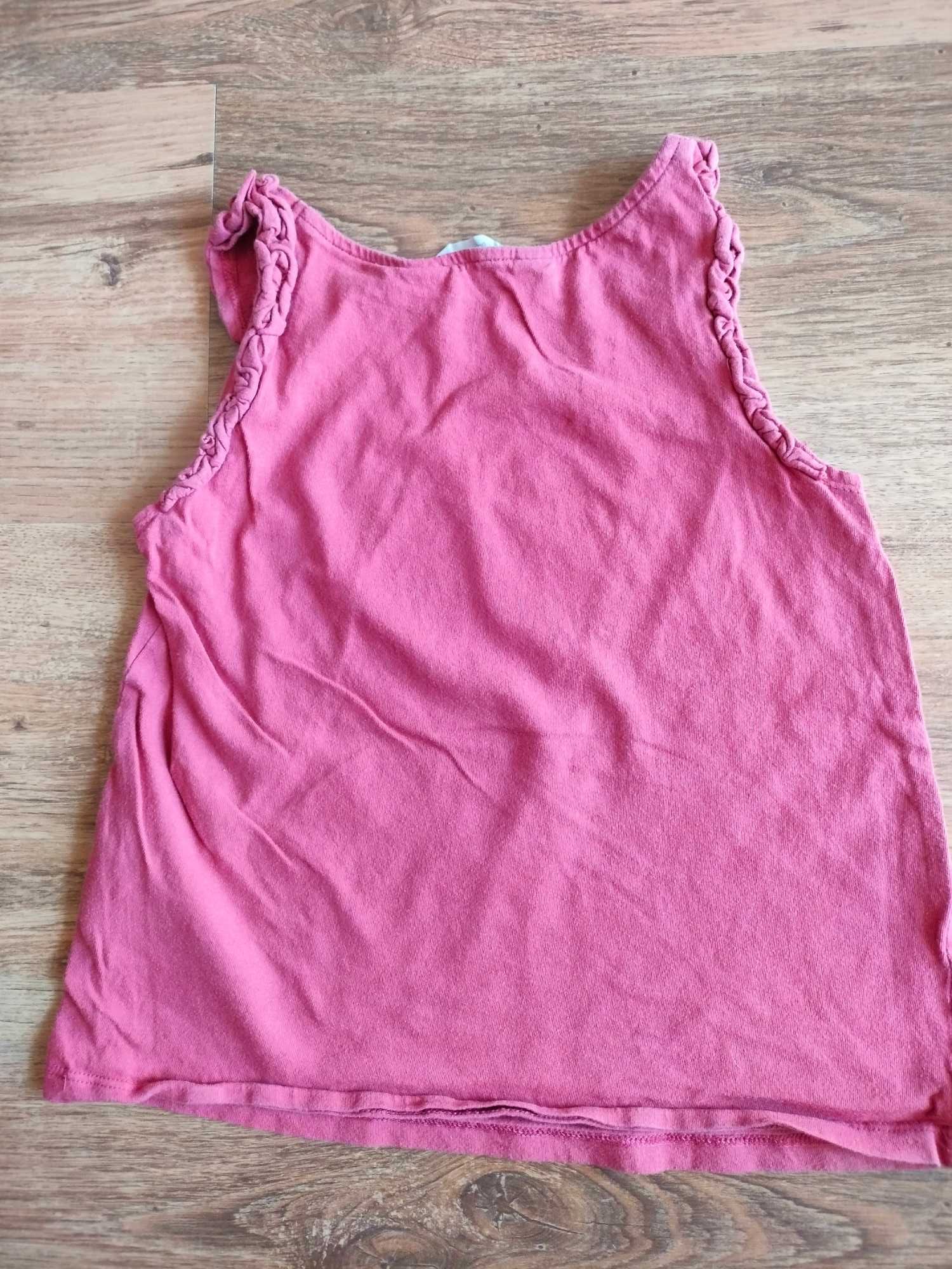 Koszulka bez rękawów H&M 122 cm z motylem