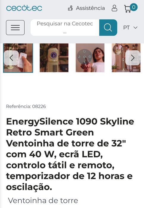 Ventoinha de Torre NOVA - ainda na embalagem