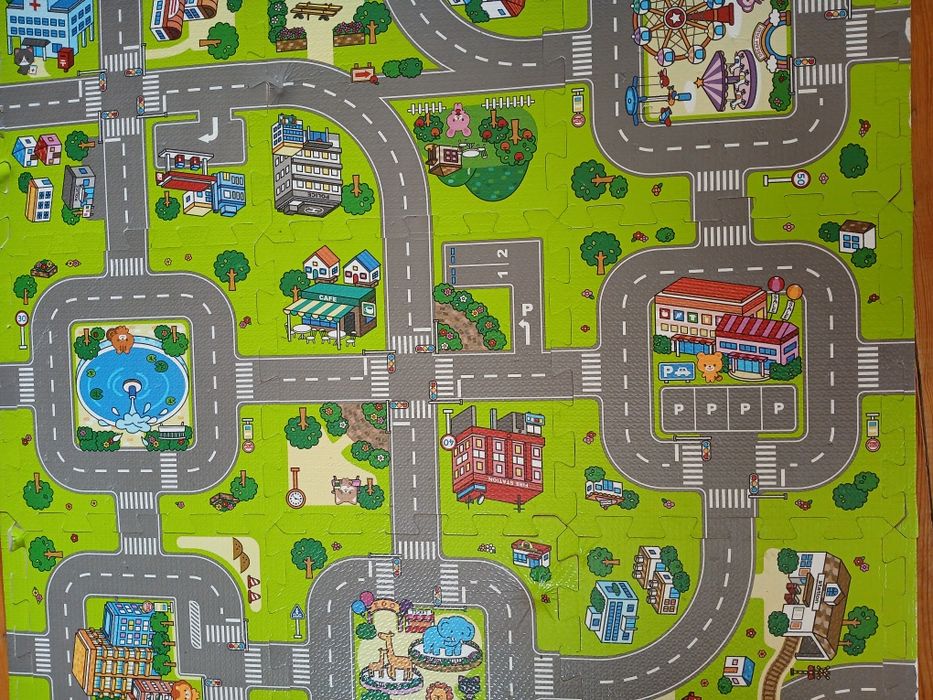Mata drogowa dla dzieci pianka puzzle
