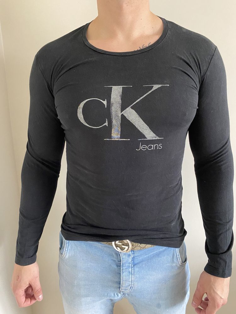 Bluzka z długim rękawem, longsleeve Calvin Klein, męska L