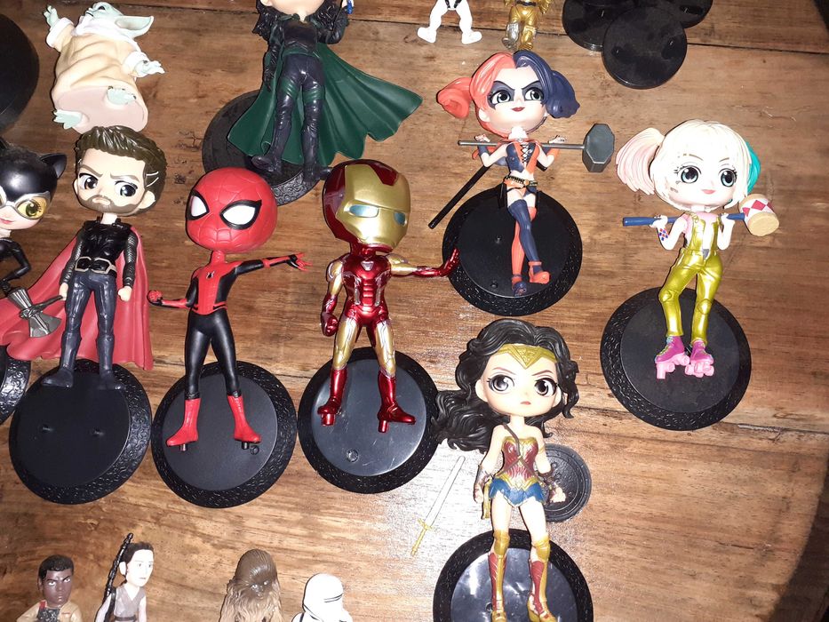 Figuras Marvel DC Star Wars Joker Spiderman Yoda Harley Quin Thor