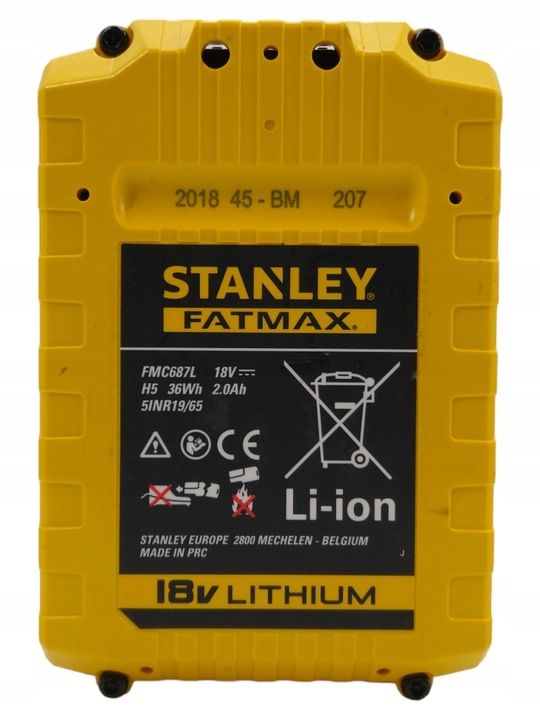 Akumulator Stanley Fatmax Fmc687l 18v 2,0ah Li-ion 36wh