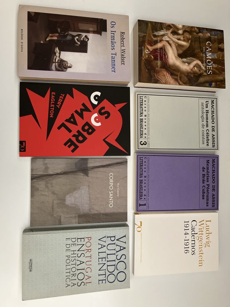 Literatura nacional/internacional (ver preço individual) Portes Grátis