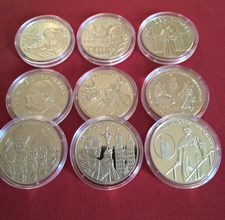 Jan Paweł II 2005 r moneta pamiątkowa Zakon Maltański