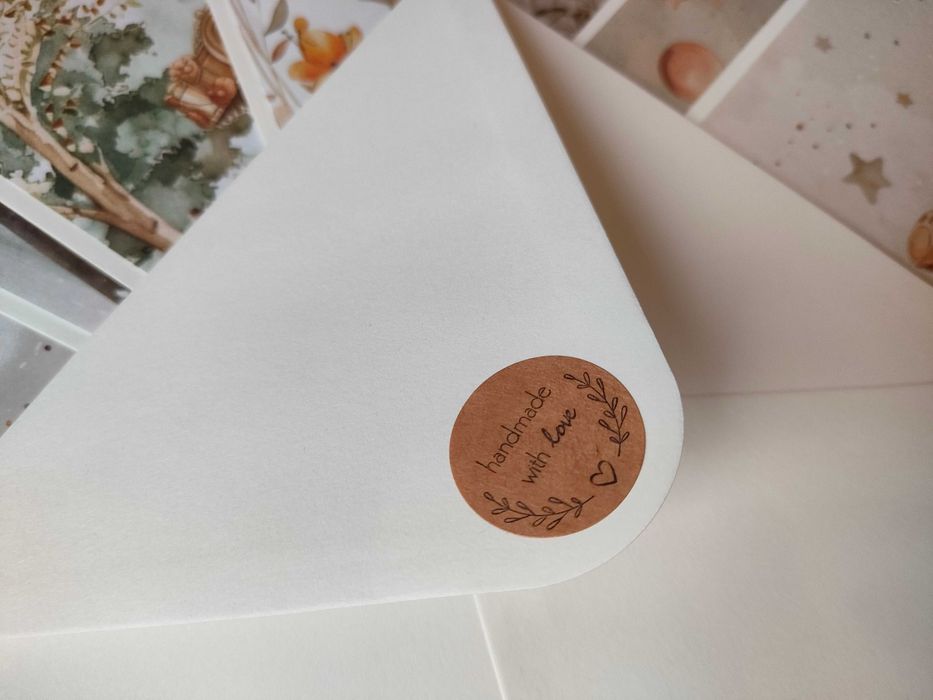 Ozdobna koperta na pieniądze dla dziecka handmade myszka z myszką