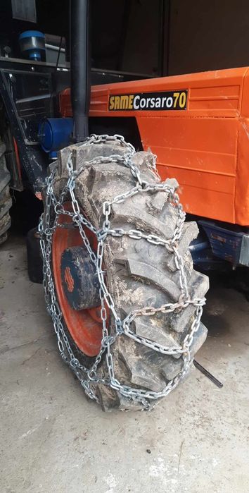 Łańcuchy śniegowe traktor ciągnik Ursus c330 C360 12.4-28  wzmacniane
