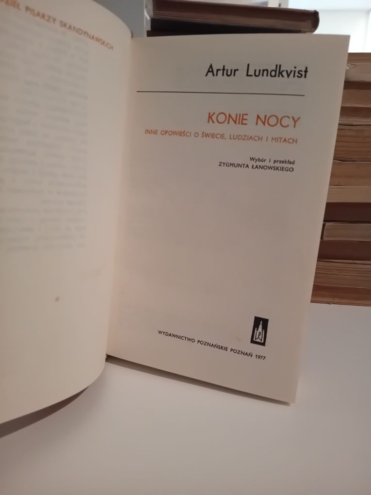 Artur Lundkvist Konie nocy opowieści