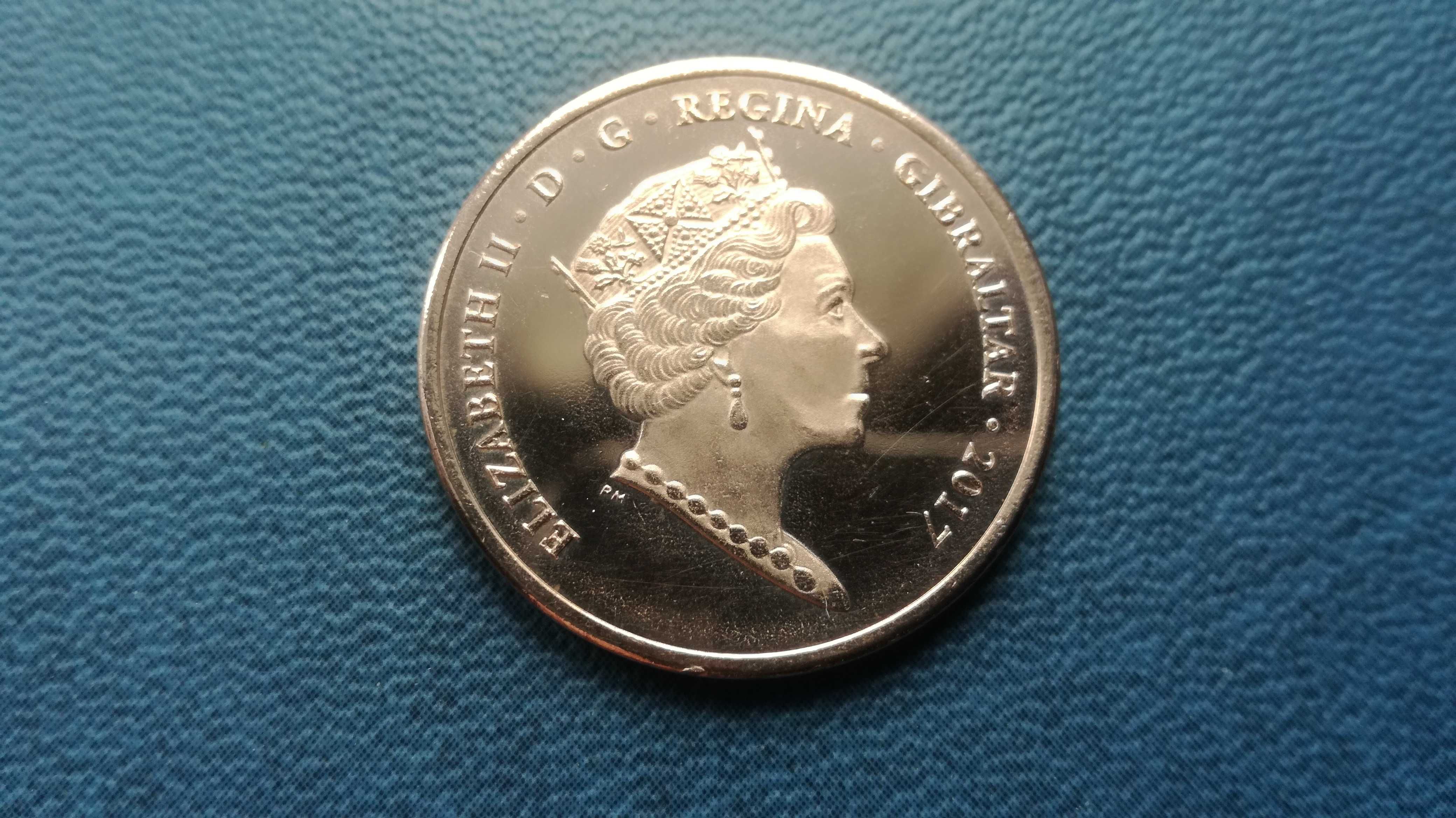 Gibraltar 2 pensy (two pence) 2017_referendum