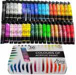 Farby akrylowe duży zestaw farb akrylowych 36x20ml w tubkach